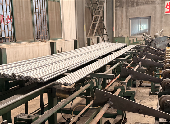 Buy High Precision CK45 Induction Hardened Chrome Piston Rod with HRC 55-63 Hardness and Ra 0.2-0.4 Surface Roughness for Hydraulic Cylinders online manufacture