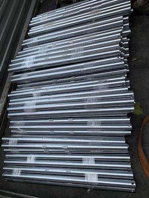 Bearing Steel  Length Between 6 To 8.1 Meters Tempered Electroplated Piston Rod 3 To 5 Microns